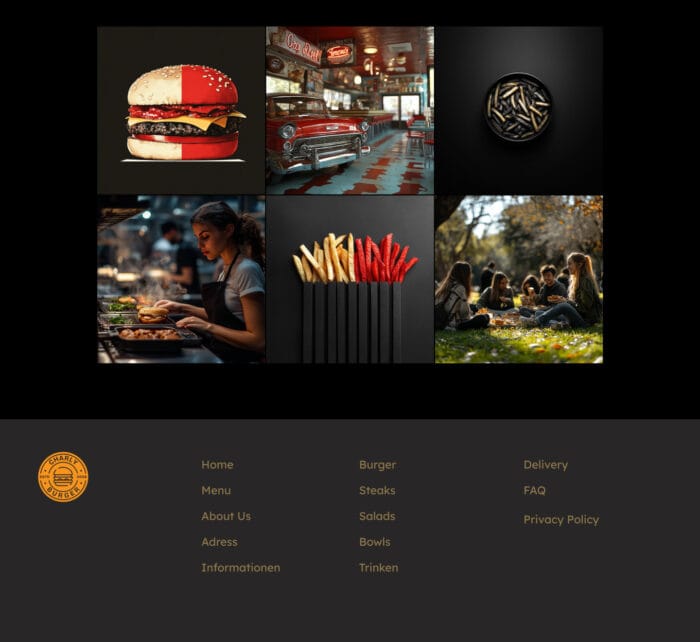 3. Website für Burger-Restaurants "Webdesign Restaurant für Burger №1" – Bild 3