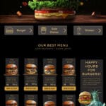 Website für Burger-Restaurants
