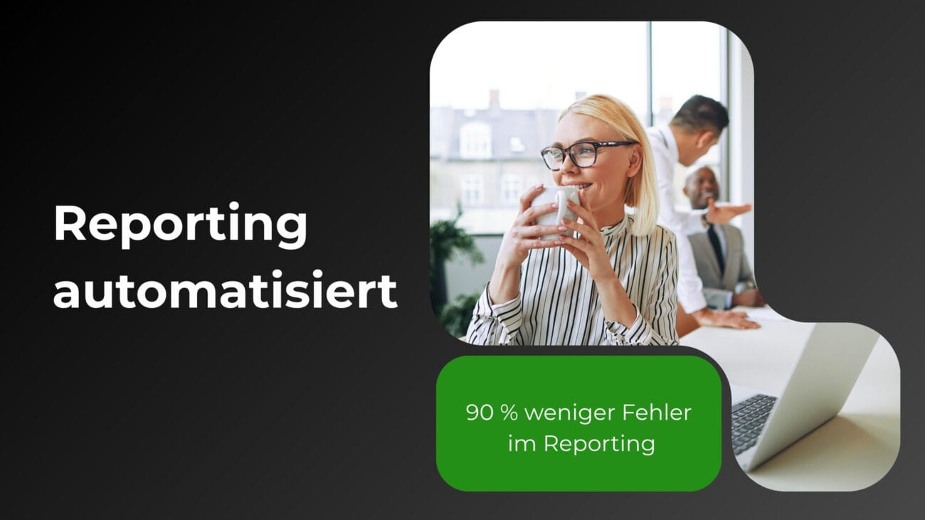 Titelbild der Fallstudie: Workflow-Automatisierung bei der Beratungsfirma S. in Frankfurt – Reporting-Prozesse digitalisiert, Bearbeitungszeit von 3 Stunden auf 10 Minuten reduziert.