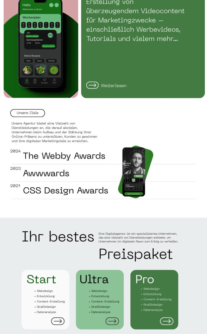 4. Website für Digitalagentur „Webdesign Agentur 1“ – Bild 2