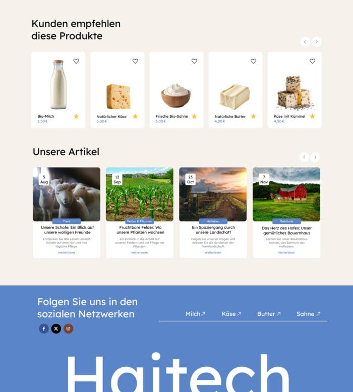 8. Website für Online Shop "Webdesign Hof 1" – Bild 2