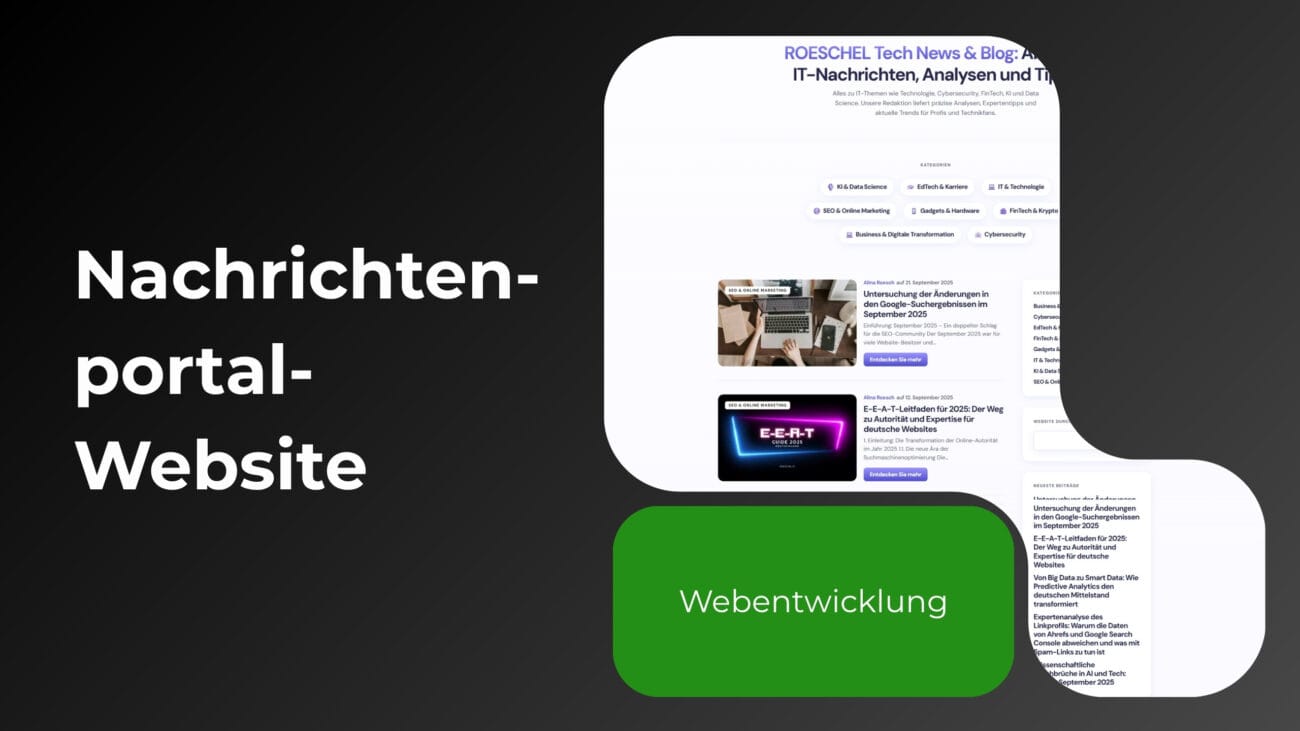 Webdesign-nachrichtenportal